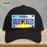 Golden Eagles Mississippi Novelty License Plate Hat Cotton / Black