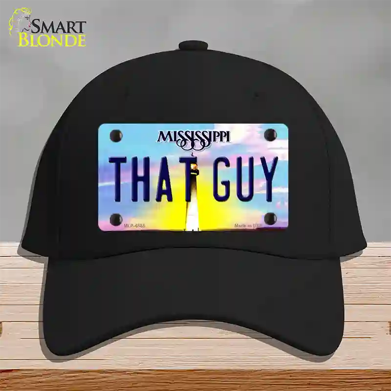 That Guy Mississippi Novelty License Plate Hat Cotton / Black