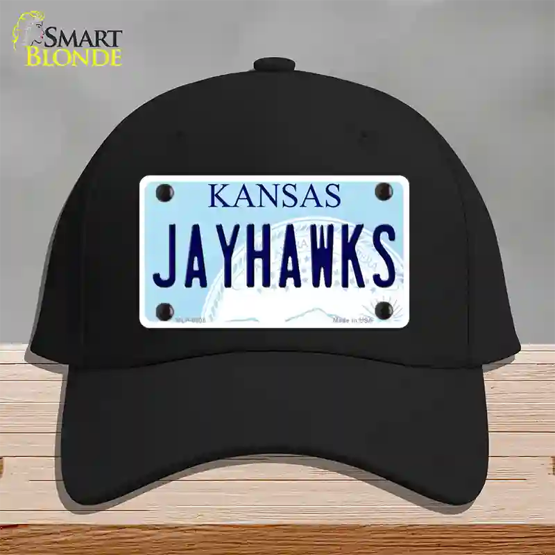 Jayhawks Kansas Novelty License Plate Hat Cotton / Black