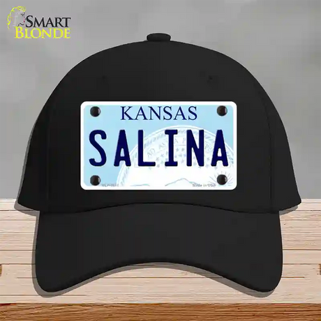 Salina Kansas Novelty License Plate Hat Cotton / Black