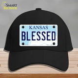 Blessed Kansas Novelty License Plate Hat Cotton / Black