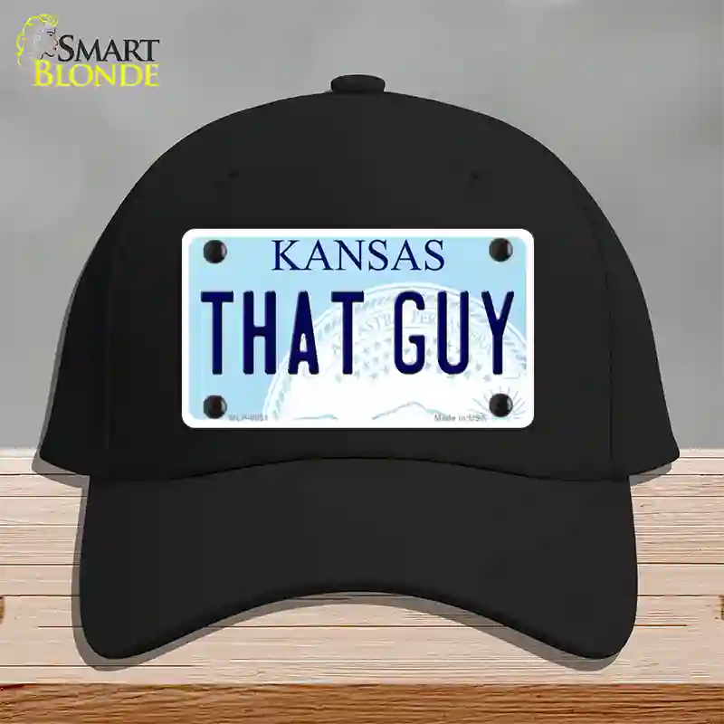 That Guy Kansas Novelty License Plate Hat Cotton / Black