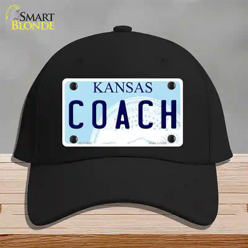 Coach Kansas Novelty License Plate Hat Cotton / Black