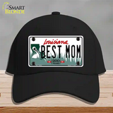 Best Mom Louisiana Novelty License Plate Hat Cotton / Black