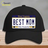 Best Mom West Virginia Novelty License Plate Hat Cotton / Black