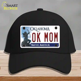 Ok Mom Oklahoma Novelty License Plate Hat Cotton / Black