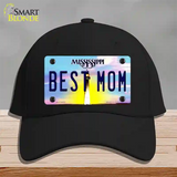 Best Mom Mississippi Novelty License Plate Hat Cotton / Black