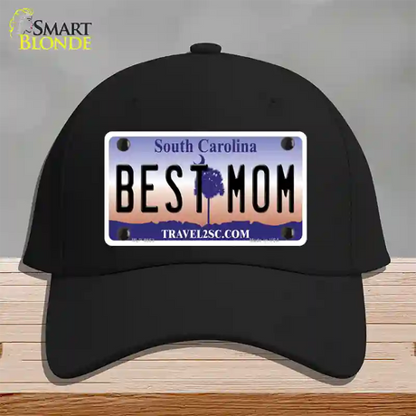 Best Mom South Carolina Novelty License Plate Hat Cotton / Black