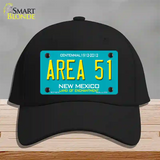 Area 51 New Mexico Novelty License Plate Hat Cotton / Black