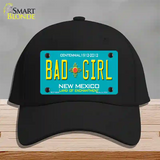 Bad Girl New Mexico Novelty License Plate Hat Cotton / Black