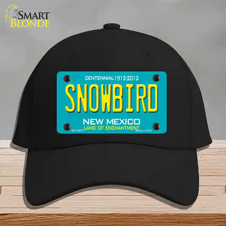 Snowbird New Mexico Novelty License Plate Hat Cotton / Black