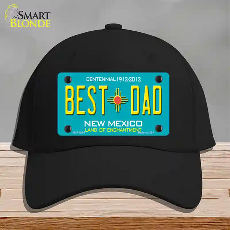 Best Dad New Mexico Novelty License Plate Hat Cotton / Black