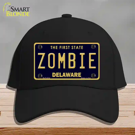 Zombie Delaware Novelty License Plate Hat Cotton / Black