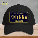 Smyrna Delaware Novelty License Plate Hat Cotton / Black