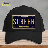 Surfer Delaware Novelty License Plate Hat Cotton / Black