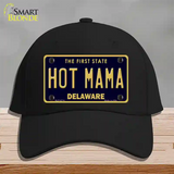 Hot Mama Delaware Novelty License Plate Hat Cotton / Black