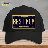 Best Mom Delaware Novelty License Plate Hat Cotton / Black