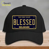 Blessed Delaware Novelty License Plate Hat Cotton / Black