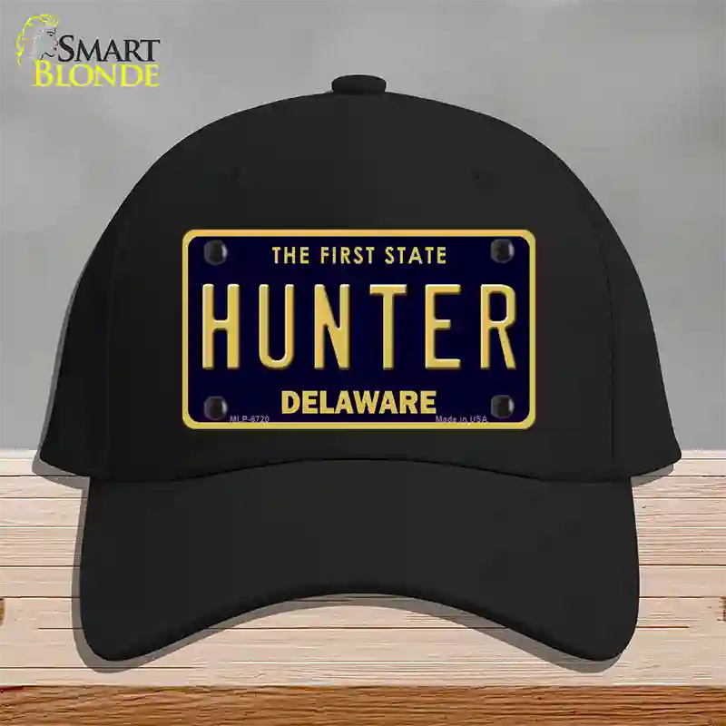 Hunter Delaware Novelty License Plate Hat Cotton / Black