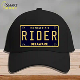 Rider Delaware Novelty License Plate Hat Cotton / Black