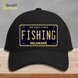 Fishing Delaware Novelty License Plate Hat Cotton / Black