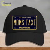 Moms Taxi Delaware Novelty License Plate Hat Cotton / Black