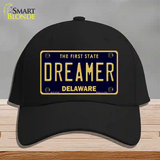 Dreamer Delaware Novelty License Plate Hat Cotton / Black