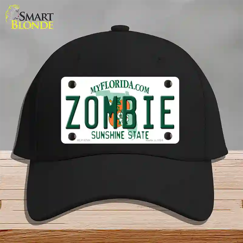 Zombie Florida Novelty License Plate Hat Cotton / Black