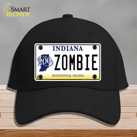 Zombie Indiana Novelty License Plate Hat Cotton / Black