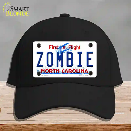 Zombie North Carolina Novelty License Plate Hat Cotton / Black