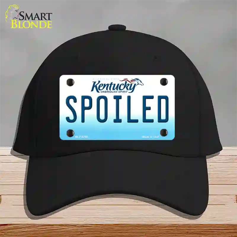 Spoiled Kentucky Novelty License Plate Hat Cotton / Black