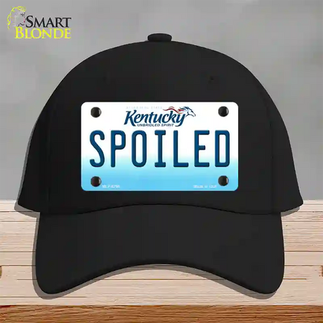 Spoiled Kentucky Novelty License Plate Hat Cotton / Black