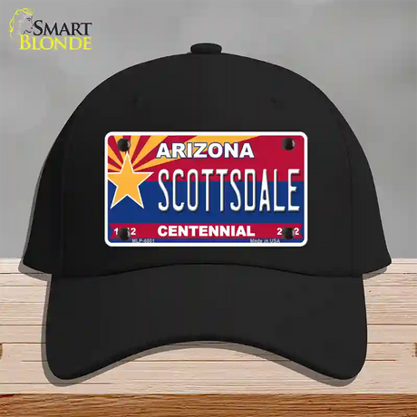 Arizona Centennial Scottsdale Novelty License Plate Hat Cotton / Black