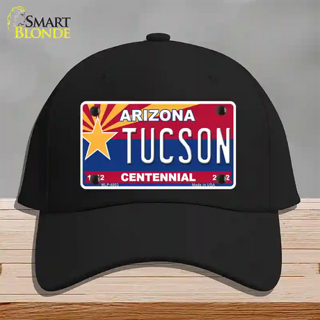 Arizona Centennial Tucson Novelty License Plate Hat Cotton / Black