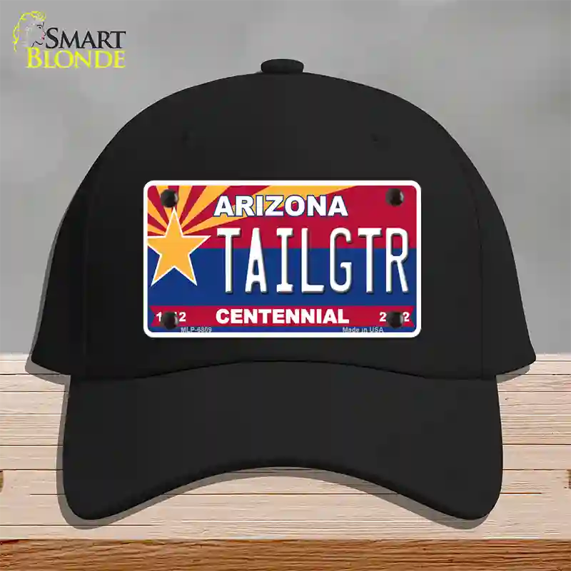 Arizona Centennial Tailgtr Novelty License Plate Hat Cotton / Black