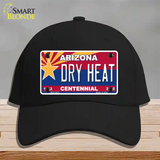 Arizona Centennial Dry Heat Novelty License Plate Hat Cotton / Black