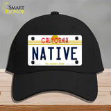 Native California Novelty License Plate Hat Cotton / Black