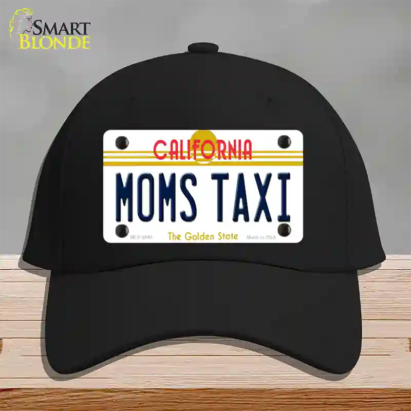 Moms Taxi California Novelty License Plate Hat Cotton / Black