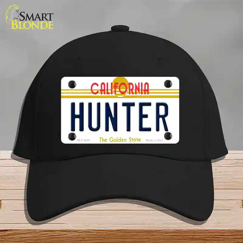 Hunter California Novelty License Plate Hat Cotton / Black