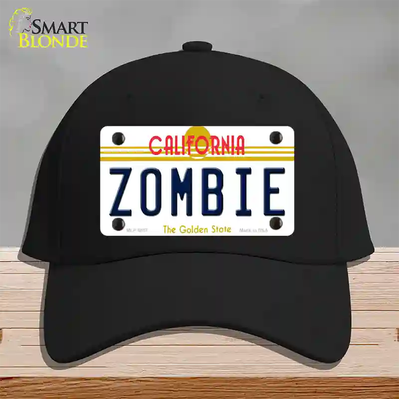 Zombie California Novelty License Plate Hat Cotton / Black