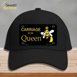 Carriage Of Queen Bee Novelty License Plate Hat Cotton / Black