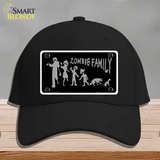 Zombie Family Black Novelty License Plate Hat Cotton / Black