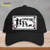 Zombie Family White Novelty License Plate Hat Cotton / Black