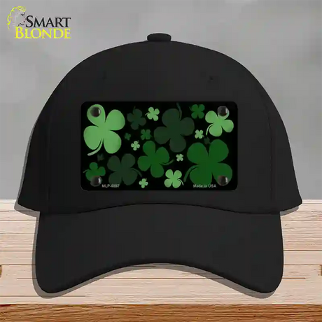 Clovers Novelty License Plate Hat Cotton / Black