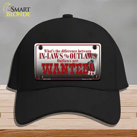 In-laws And Outlaws Novelty License Plate Hat Cotton / Black