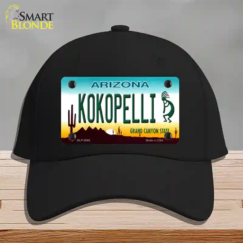 Arizona Kokopelli Novelty License Plate Hat Cotton / Black