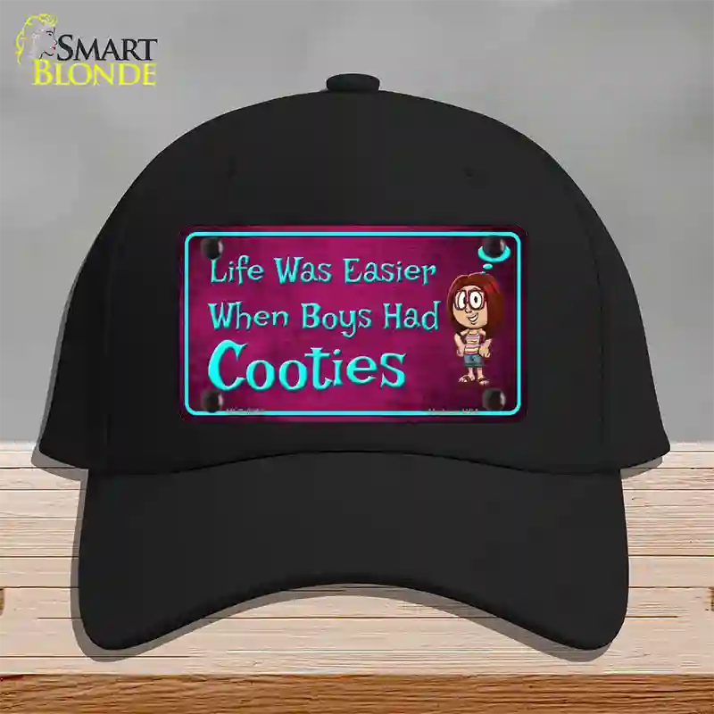 When Boys Had Cooties Novelty License Plate Hat Cotton / Black