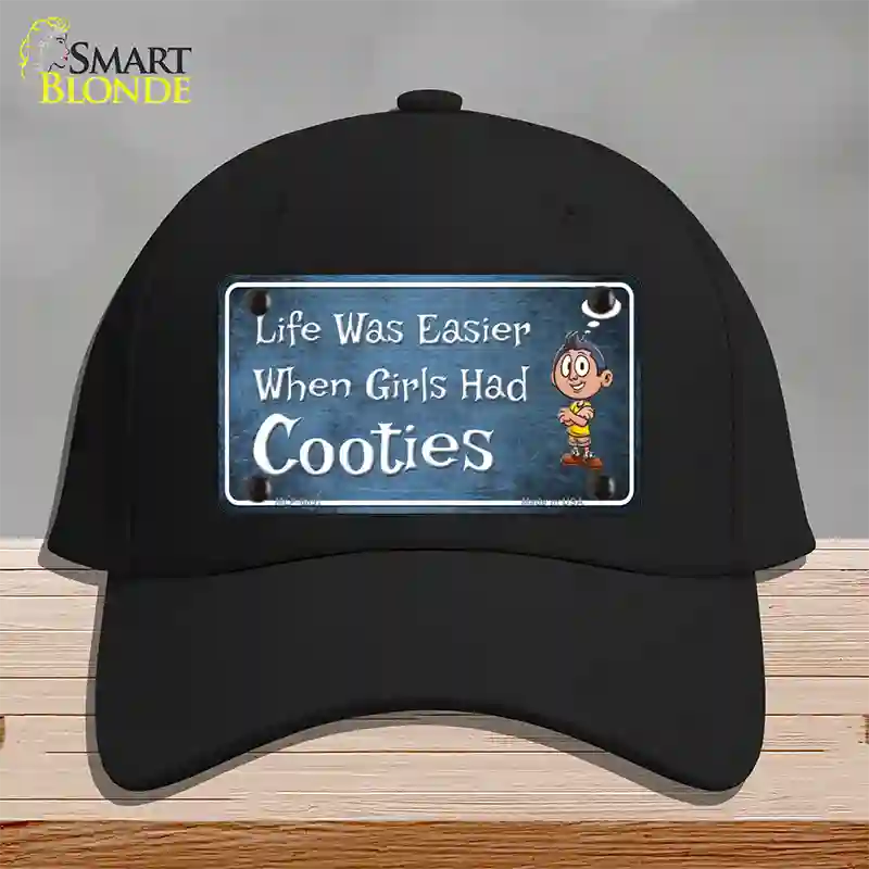 When Girls Had Cooties Novelty License Plate Hat Cotton / Black