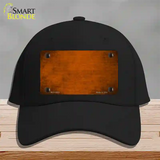 Orange Oil Rubbed Solid Novelty License Plate Hat Cotton / Black