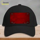 Red Oil Rubbed Solid Novelty License Plate Hat Cotton / Black